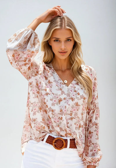 Women's Summer Floral Blouse