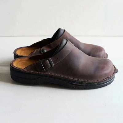 Men's Slides Leather Clogs