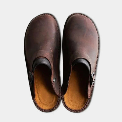 Men's Slides Leather Clogs